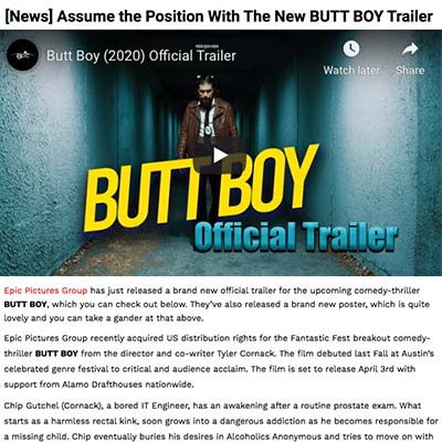 [News] Assume the Position With The New BUTT BOY Trailer